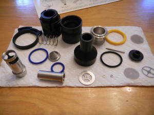 Volcano Vaporizer Parts disassembled post-cleaning